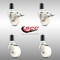 Service Caster 3 Inch 316SS Nylon Swivel 1-1/2 Inch Expanding Stem Caster Lock Brake SCC, 2PK SCC-SS316TTLEX20S314-NYS-2-S-2-112 - alternate 2